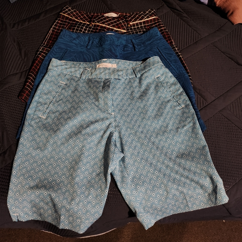 3 pairs lady hagen womens golf shorts size 4